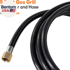 Propane Regulator with 5 Ft Hose, Universal Grill Replacement Regulator for Most