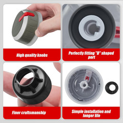 Gas Grill Control Knob Replacement for Weber 66753 Genesis II LX 240 340 640 BBQ