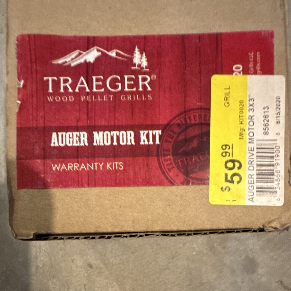 Traeger Auger Motor Kit KIT0022 for BBQ070 Wood Pellet Grill Silver Metal