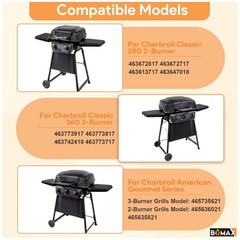 Stainless Steel Grill Parts Set for Charbroil Classic 360