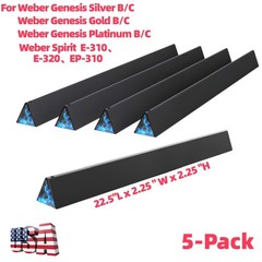 5xP 22.5” Flavorizer Bars Replacement for Weber Genesis Silver B/C Spirit E310