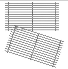 2 Pk HD 18″ X 10″ SUS304 9MM Stainless Cooking Grill Grates Fits Weber & Others