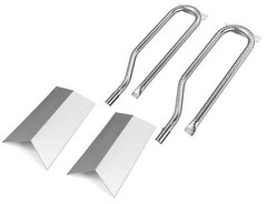 LS’BABQ Replace Parts Heat Plates and Grill Burner Tube Replacement for Cuisi…