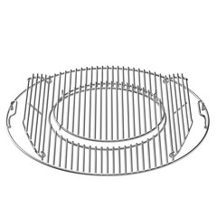 Charkettle Stainless Steel Double-Side Hinged Grill Grid with Handle, Replace…