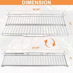 66044 Grill Warming Rack for Weber GS4 Genesis II 300 Series, Genesis II E310 E3