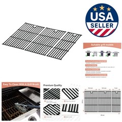 17 Inch Cast Iron Cooking Grates Set for Charbroil Performance Series Grills