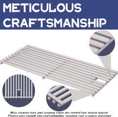 Upgrade 4 Pack 18″ X 7-3/8″ Heavy Duty Stainless Steel Triangle Solid Rod BBQ Co