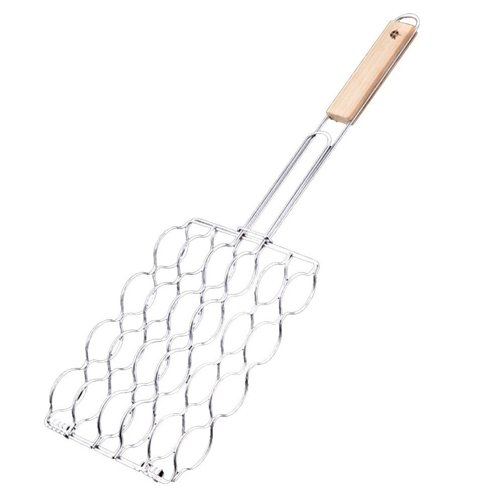Portable BBQ Sausage Clip Basket for Open Flame Cooking and Easy Maintenance