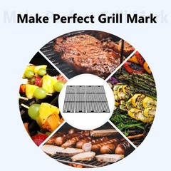 19 3/4 in Grill Grates for Gas Grill Replacement Parts Cast Iron