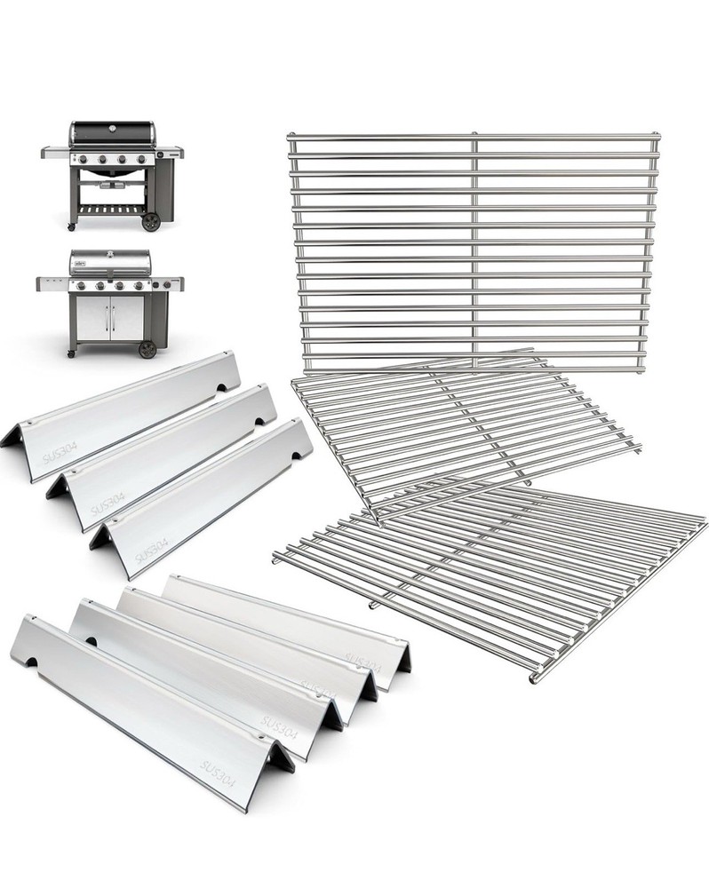 66097 Grill Grates 66033 Flavorizer Bars for Weber Genesis II GS4 400 Series