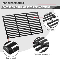 7638 Spirit Grill Grates for Weber Spirit II E-310 E-330 Genesis Silver B C