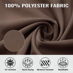 4-Panel 10′ x 12′ Gazebo Replacement Curtains, Patio Privacy Sidewalls with D…