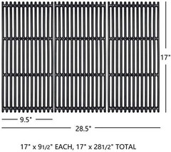 17 Inch Porcelain Coated Cast Iron Grates for Charbroil Commercial Tru Infrared