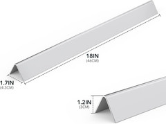 18 Inch Flavorizer Bars for Weber Summit 400 Series – Stainless Steel Hot Plate