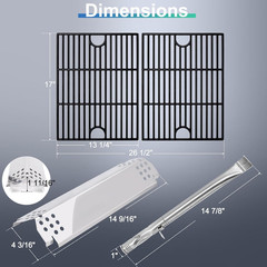 Grill Drip Pan Kits for Nexgrill 720-0830X Replacement Parts, Adjustable Grease