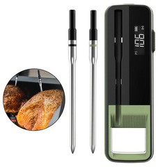 Wireless Meat Thermometer for Grill with App Alerts and 304 Stainless Probe