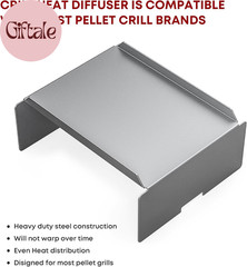 Heavy Duty Steel Heat Baffle Diffuser Replacement Part for Traeger, Camp Chef an