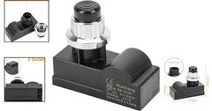 Universal 2 Male Outlet Push Button Igniter – Silver Spark Generator for Grills
