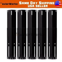 Adjustable Grill Burner Covers for Gas Grill, Porcelain Steel Heat Plate Shields