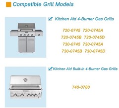 Grill Grates Replacement Parts for Kitchen Aid 720-0745B 720-0745 720-0745A 7…