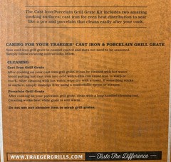Traeger Series 22 Cast Iron/Porcelain Grill Grate Kit – BAC366 New In Box