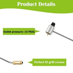 CHILIPILI Replacement Parts 5430 Pressure Regulator for Coleman Propane Black