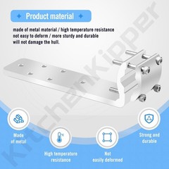 58182 Stow N’ Go Grill Rail Mount Bracket for Any Kuuma Stow N’ Go BBQ Grill, Fi