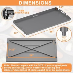 Upgraded Griddle Replacement for 36″ Blackstone Griddle Parts w/Rear Grease