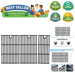 17″ Grill Grates for Charbroil Performance 5 Burner 463448021 463449021 46345…