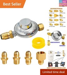 F276136 Propane Low Pressure Regulator 11″ W.C, Multi-Function Propane Hose 1…
