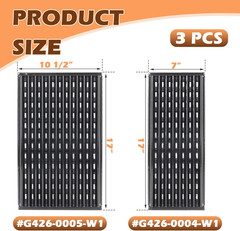 17″ Infrared Grill Grates for Charbroil 463365021 463352521 463354021 463365522