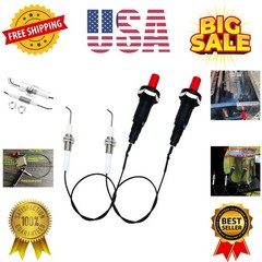 11.8” Universal LP Propane Natural Push Button Piezo Igniter Kit for Gas Gril…
