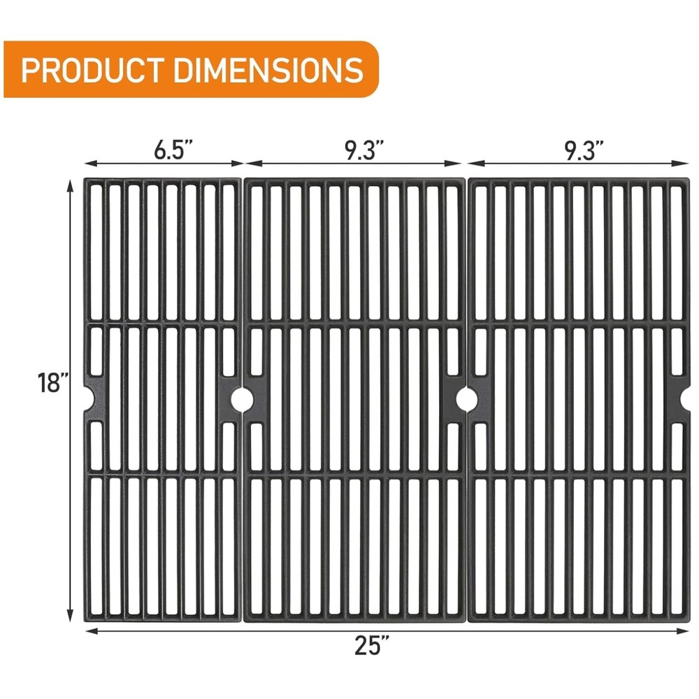 Long-Life Cast Iron Grates for Charbroil Performance Grills