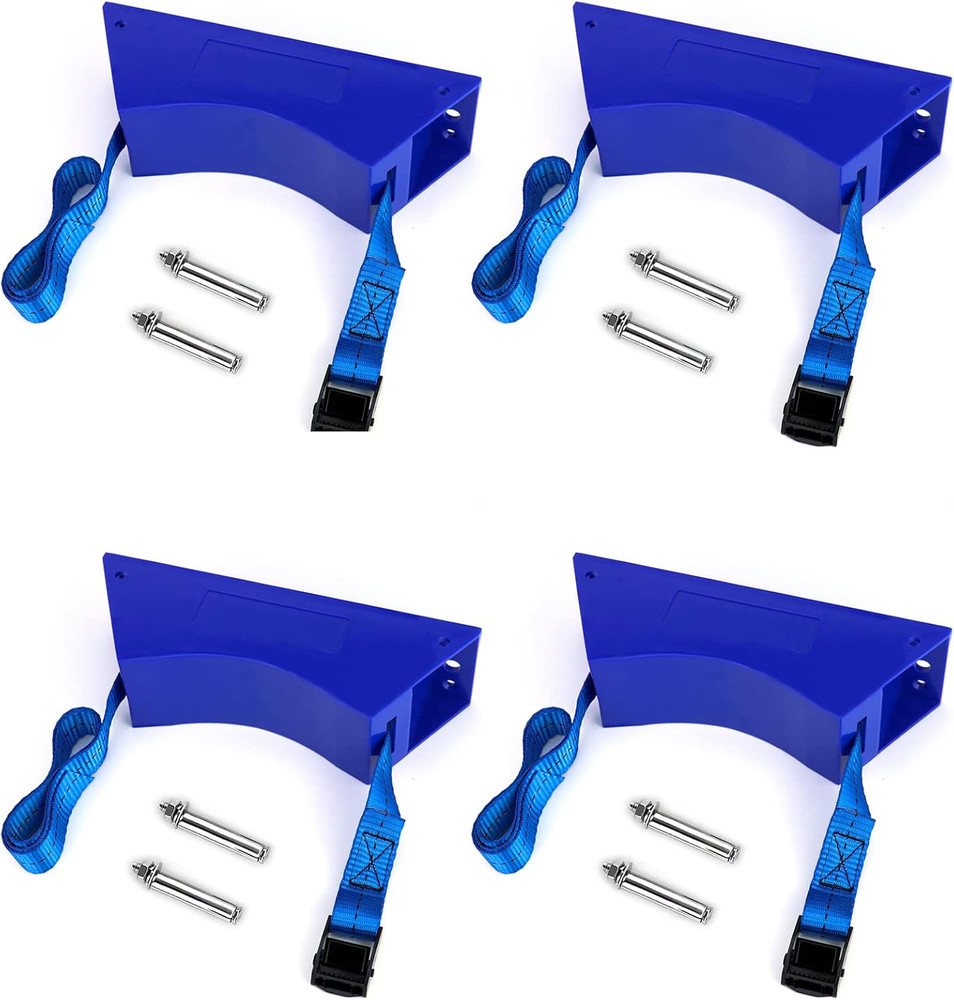 4 Pack Cylinder Wall Mount Bracket 4-12in Tank Holder Strap for Gas Bottles Labs