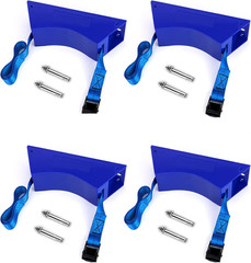 4 Pack Cylinder Wall Mount Bracket 4-12in Tank Holder Strap for Gas Bottles Labs