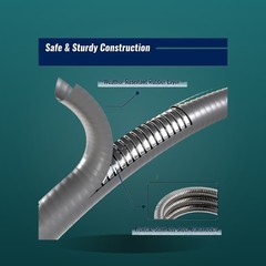 25ft 1/2″ ID Natural Gas Grill Hose with Male Quick-Connect Plug