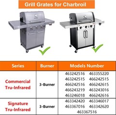 17″ Grill Grates Replacement Parts for Charbroil Commercial Tru-Infrared Gas Gri
