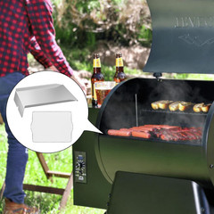 Grill Grease Tray Drip Pan Heat Baffle W/Bac507 Drip Tray Liners for Traeger