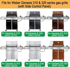 5-Pack Stainless Steel -24.5 inch Grill Parts Replacement for Weber Genesis 300