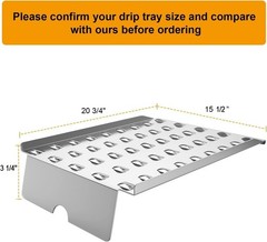 Grill Drip Tray Heat Baffle Replacement for Camp Chef 24 Series Pellet Grills,