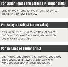 Grill Heat Plates Replacement Parts for Dyna-Glo, Backyard & Uniflame Grill, DGH