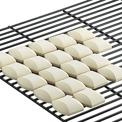 60 Pack Ceramic BBQ Briquettes for Gas Grill Self Cleaning Ceramic Briquettes
