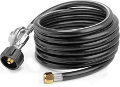 12FT Universal Propane Hose with Regulator , QCC1 Low Pressure for LP Gas Grill