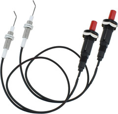 2 Set Propane Push Button Piezo Igniter, Piezo Spark Ignition with 20″ Long W…