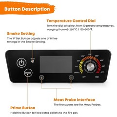 Pit Boss Compatible Control Board with LCD Display for Ultimate Grilling Control