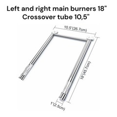 Grill Burner Tube 68949,69785 Replacement for Weber Spirit I II 200 E/S 210 220