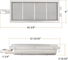 20505 Infrared Searing Burner for Bull Grill Replacement Parts for Bull Angus Br