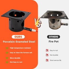 Upgraded Fire Burn Pot and Hot Rod Ignitor Kit Replacement Parts for Traeger,…