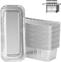 40pk BBQ Grease Drip Pan Foil Liners for Weber Genesis II 400 600 Summit Grills