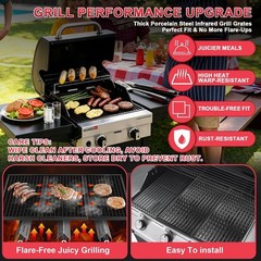 17-Inch Warp-Resistant Grill Grates for CharBroil – Perfect Replacement Parts